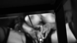 Sabien DeMonia Teasing in Black and White