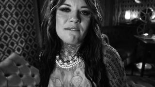 Sabien DeMonia Teasing in Black and White