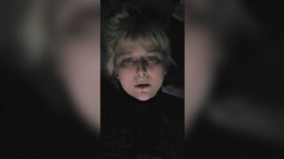 Pretty Goth Blonde Cumming