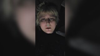 Pretty Goth Blonde Cumming
