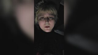 Pretty Goth Blonde Cumming