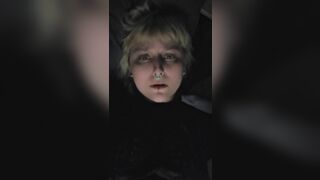 Pretty Goth Blonde Cumming