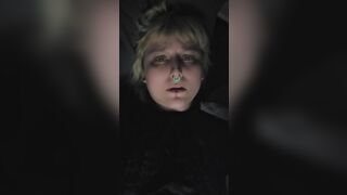 Pretty Goth Blonde Cumming