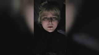 Pretty Goth Blonde Cumming
