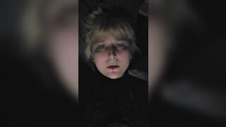 Pretty Goth Blonde Cumming
