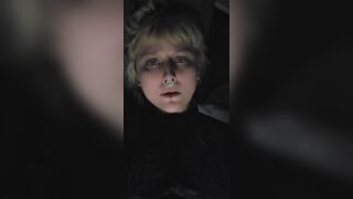 Pretty Goth Blonde Cumming