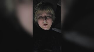 Pretty Goth Blonde Cumming