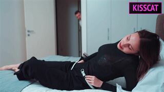 Please, Dont Cum inside Stepmom! Stepson came to Stepmother's while Stepfather at the Shower