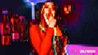 Lovely Goth Violet Gems Shows her Cock Loving Pussy