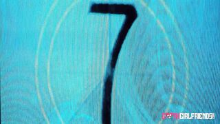 Lovely Goth Violet Gems Shows her Cock Loving Pussy