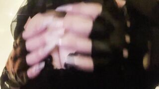 BOUNCING & PLAYING WITH MY Big Natural TITS and Perky NIPPLES. REAL HOMEMADE!