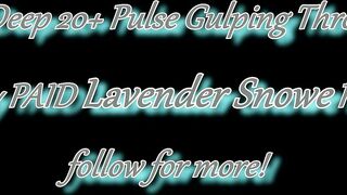 EXTREME DEEPTHROAT FACEFUCK! Goth Slut Orgasms while getting the Biggest Throatpie