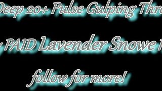 EXTREME DEEPTHROAT FACEFUCK! Goth Slut Orgasms while getting the Biggest Throatpie