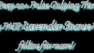 EXTREME DEEPTHROAT FACEFUCK! Goth Slut Orgasms while getting the Biggest Throatpie