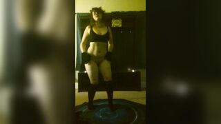 Goth GF Furry Mommy Stripteases for new Years