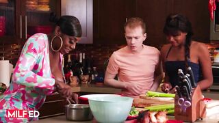 MILFED - Curvaceous MILF Ebony Mystique Gets a Pussy Pounding on the Dining Table by Alex Jett