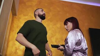 The Delivery Man Glovo gives me his Cum in the Face
