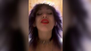 Emo Slut Rides Cock & Gets Creampied