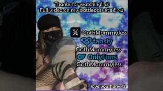 Cute Goth Trans Girl Cumming