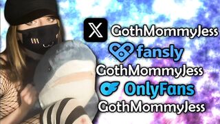 Cute Goth Trans Girl Cumming