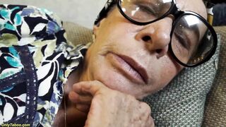 77 Years old Tattooed Granny BBC Ass Fucked