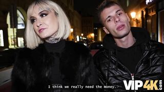 He can't Resist the GOTH GIRL'S Pussy. HUNT4K Compilation
