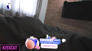 Step Son Dreams of Threesome with Step Mom and Fuck her in Share Bed with Cum inside