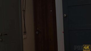 PIE4K. Cutie in Funny Outfir Fucks and Shows the Result of his Internal Ejaculation