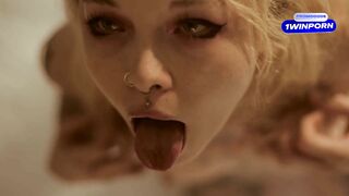 I Woke up my Neighbor by Riding on his Dick and made him Cum all over my Face with my Needy Mouth
