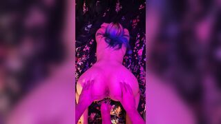 18 Year old Goth Gets Pounded and Covered in Cum - RoseLunar