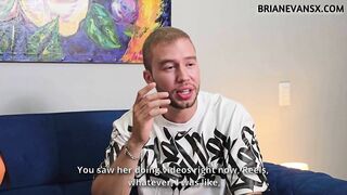 Mariana Martix gives a Hot Interview with her Big Tits and Ebony Ass to Brian Evansx