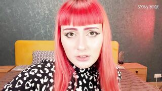 Goth Girl makes you Horny and Jerks you off in Gloves on only first Date!