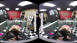 Tattooed Babe Katrina Jade and Ink Artist get it on at the Studio