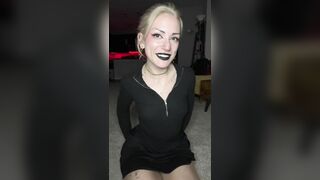 POV your Sweet Girlfriend gives you a Handjob while she Rubs her Pussy after a Movie Date