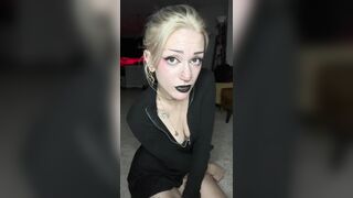 POV your Sweet Girlfriend gives you a Handjob while she Rubs her Pussy after a Movie Date