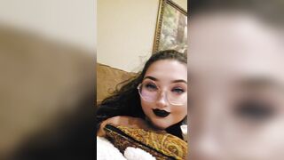 Chubby Goth PAWG Gets her Wet Pussy Fucked and Creampied