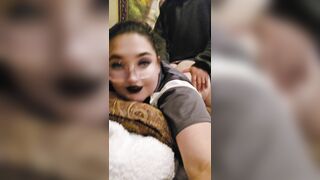Chubby Goth PAWG Gets her Wet Pussy Fucked and Creampied