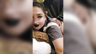 Chubby Goth PAWG Gets her Wet Pussy Fucked and Creampied