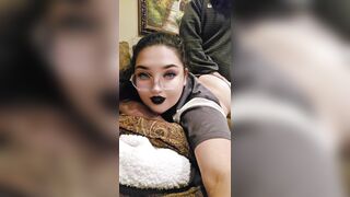 Chubby Goth PAWG Gets her Wet Pussy Fucked and Creampied