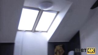 DEBT4k. Sex with Collector is the way Curvy Beauty Pays off her Rent