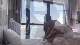 A Beautiful Princess Fucks in a Luxury Apartment Overlooking the Sea 
