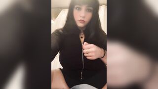 BBW Goth Girl Teases Big Tits