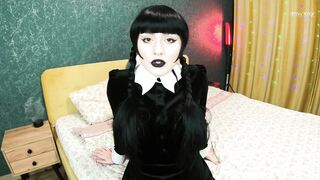 Wednesday Addams Seduces you to Play Adult Trick Ot Treat and Cum inside her Pink Pussy