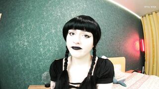 Wednesday Addams Seduces you to Play Adult Trick Ot Treat and Cum inside her Pink Pussy