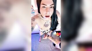 Emma Ink's Friend made a Handjob