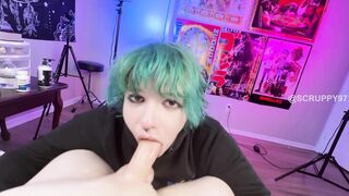 Chubby Thick Emo Girl Huge Tits Sloppy Deepthroat and Tittyfuck