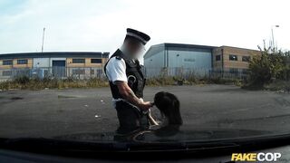 Uniformed Police Officer Fucks her over the Bonnet of his Police Car - Fake Cop