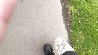 Dirty Talking while Walking down Busy Road