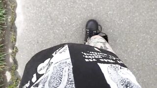 Dirty Talking while Walking down Busy Road