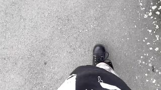 Dirty Talking while Walking down Busy Road